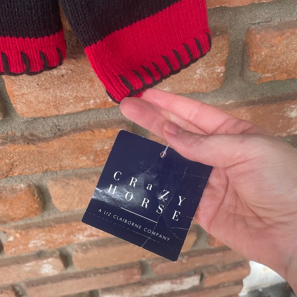 Crazy Horse Striped Winter Sweater Size Small - Picture 4 of 7